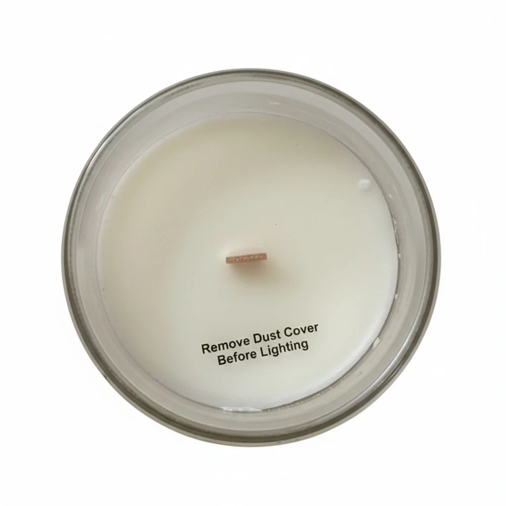 Anthropologie NWT Oversized Carved Glass Cedarwood and Balsam Candle Rare Find